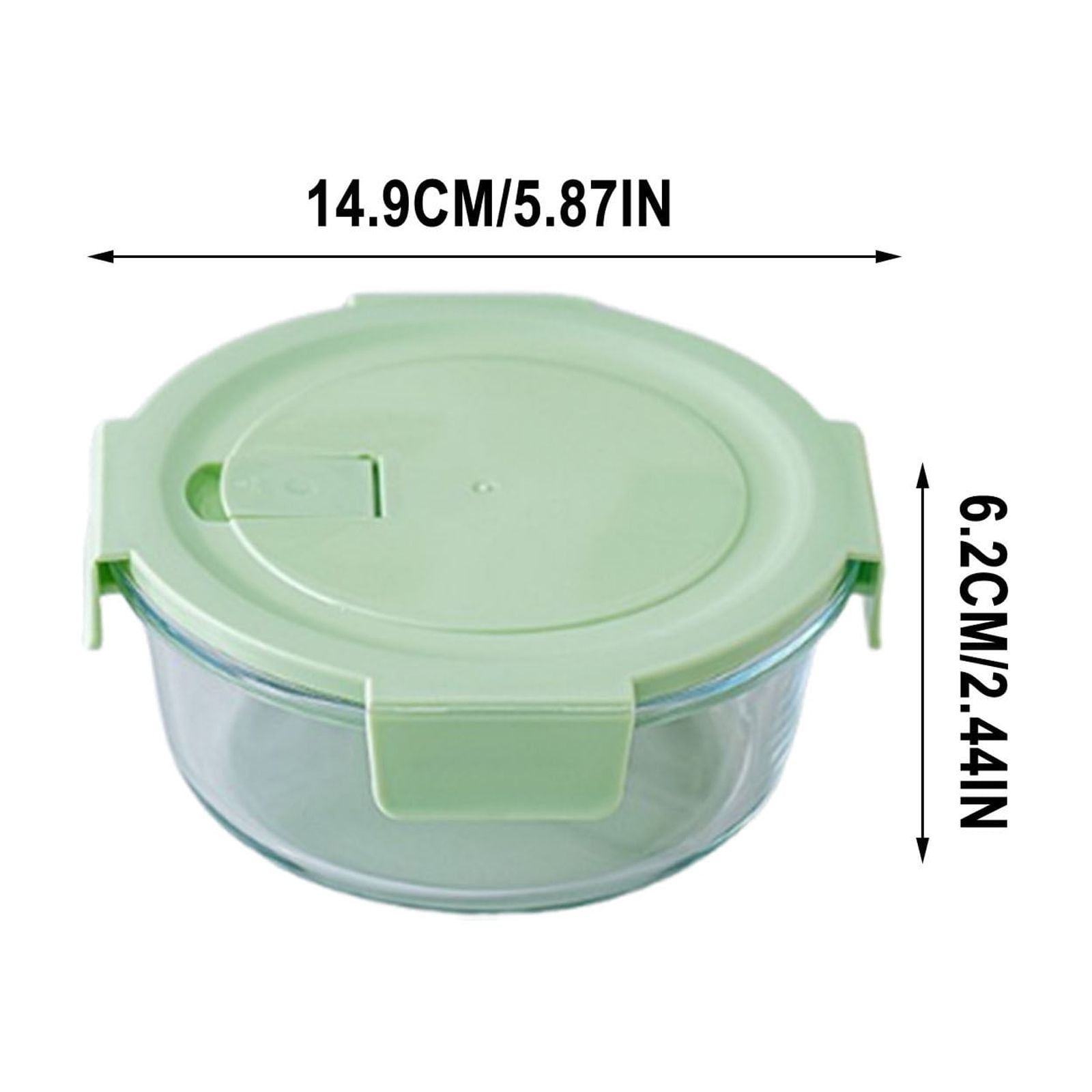 Glass Lunch Box Microwave Safe Container Meal Prep Glass Bento Box Airtight Food Storage Box Reusable Fresh Keeping Container For Kitchen Office Travel Food Storage Use
