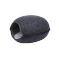 thumbnail image 1 of maskred Cozy And Stylish Cat House Designed With Durable Felt Easy To Clean Cat Kitten House With Cushion dark grey 1Set, 1 of 6