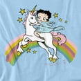 thumbnail image 2 of Betty Boop T-Shirt Unicorn & Rainbows Unisex Graphic Tee For Men & Women, 2 of 7