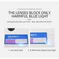 thumbnail image 4 of Mens Metal Square Half Rimless Reading Glasses, Blue Light Blocking Classic Spring Hinges Oversized Gunmetal Readers +2.00, 4 of 4