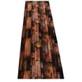 thumbnail image 1 of Custom Size Runner Rug Nature Hardwood Brown Cut to Size Rug Runner Customize Your Own Runner Rug, 1 of 9