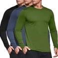 thumbnail image 1 of Pieces Camiseta de Manga Larga para Hombre,Sec y Ajuste,Running Sports Fitness T Shirt, 1 of 3