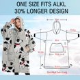 thumbnail image 4 of Oversized Wearable Blanket Hoodie,Bulldog Dog Sherpa Blanket Hoodie with Super Pockets,Super Warm Fuzzy Pullover for Women & Men, 4 of 6