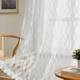 thumbnail image 3 of Warm Home Designs 96 Inches Modern Sheer White Curtains for Living Room or Bedroom. GI White 96, 3 of 5