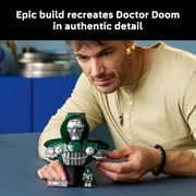 LEGO Marvel Doctor Doom Bust - Building Set for Adults, Ages 18+ Marvel Avengers Model Kit - Bedroom, Shelf or Home Office Decor for Men & Women - Gift for Super Hero Fans - 76345