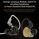 thumbnail image 3 of Auriculares híbridos con controlador dinámico controlador dual estéreo de graves profundos baja distorsión 1DD 1BA auriculares con controlador dinámico magnético, 3 of 7
