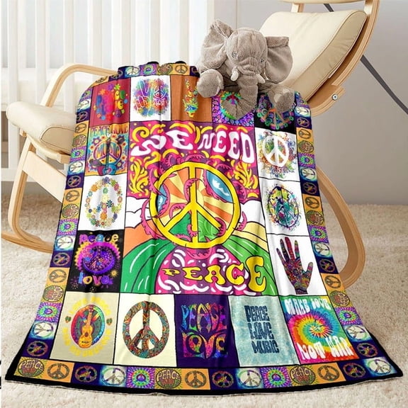 Peace Blanket, an All-season Blanket, a Comfortable, Warm, and Soft Blanket Perfect for Travel