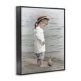 thumbnail image 2 of Stupell Industries Cottage Child on Beach Shore Black Framed Giclee Art, 11 x 14, by Kendra Dew, 2 of 8