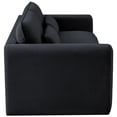 thumbnail image 6 of Meridian Furniture Sloan Black Velvet Fabric Sofa, 6 of 15