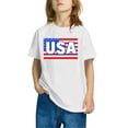 thumbnail image 4 of Short Sleeve Tshirts for Children Boy Girl Fall Summer Boat Neck Independence Day Graphic Brunch Tops T shirt Child 2026 Clothing Trendy 9 Years, 4 of 4