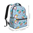 thumbnail image 2 of Haiem Gnome Pool Party Printed School Backpack,Casual Travel Lightweight Backpack,Durable Comfortable Multifunctional Backpack,Laptop Backpack, 2 of 5