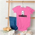 thumbnail image 4 of Llamaste Namaste Spiritual Llama Romper Boys or Girls Infant Baby Brisco Brands 12M, 4 of 6