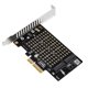 thumbnail image 3 of 【PH42】Adaptador Tarjeta Expansión Transferencia Doble Disco M.2 NVMe NGFF SSD A PCIE SATA, 3 of 6