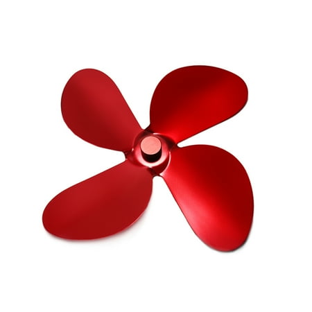 

3/4-Blades Fireplace Fans Blades Non-Electric Circulating Warm Air Silent Fireplace Fan Blades Fireplace & Stove Accessories Red 4 Leaves