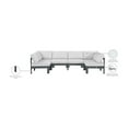 thumbnail image 2 of Meridian Furniture Nizuc White Outdoor Patio Modular Sectional, 2 of 7