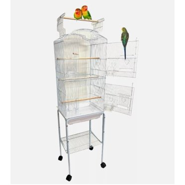 New 70” Large Outdoor Bird Aviary Weatherproof Wooden Indoor Bird Cage ... - Large Spacious Bird Aviary Easy Cleaning
