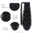 thumbnail image 4 of Tereshar Synthetic Corn Wave Ponytail Extension Clip in Long Wavy Curly Wrap Around Pony Tail Heat Resistant Hairpiece for Women, 4 of 10