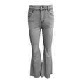 thumbnail image 3 of Babysbule Womens Jeans Classic Relaxed Fit Women Solid Color Solid Flared High Jeans Flares Fashion Pants Trouser, 3 of 3