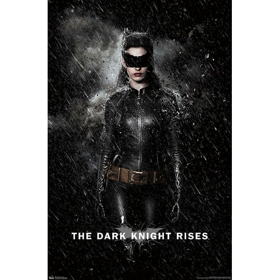 DC Comics Movie - The Dark Knight Rises - Catwoman Rain Wall Poster, 14.725" x 22.375"