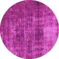 thumbnail image 1 of Ahgly Company Indoor Round Oriental Pink Traditional Area Rugs, 8' Round, 1 of 4