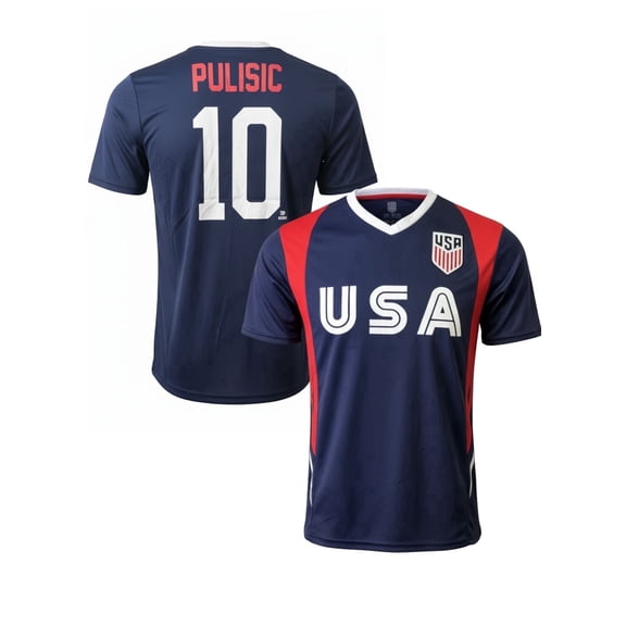Icon Sports USA Soccer Game Day Shirt #10 Pulisic, Polyester, YXS-M