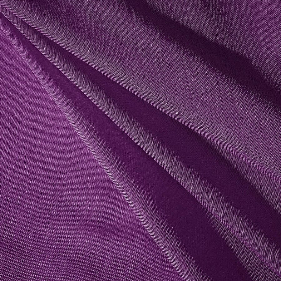 Dainty Home Malibu Textured Semi-Sheer Grommet Top Curtain Panel Pair, 108" x 84" In Purple