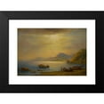 thumbnail image 2 of Johann Ludwig Ernst Morgenstern 18x13 Black Modern Framed Museum Art Print Titled - Bay Landscape, 2 of 5