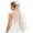White, variant on Elegant White Floral Headpiece For Bridal Wedding Accessories, White
