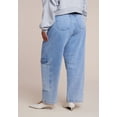 thumbnail image 2 of ELOQUII Women's Plus Size Low Rise Pocket Detail Loose Jean, 2 of 3