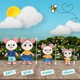 thumbnail image 5 of Honey Bee Acres The Cheddars Mouse Family, 4 Miniature Doll Figures, Ages 3 and UP, 5 of 7