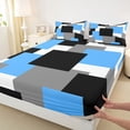 thumbnail image 3 of Castle Fairy Boys Girls Geometric Square Full Size Sheets,Minimalist Bed Sheets, 3 of 7