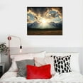 thumbnail image 4 of Nawypu KLVOS Yellowstone National Park Canvas Wall Art Sunrise Moment Famous American Landscape Artwork Large Motivational Living Room Home Wall Decoration Framed and Ready to Hang 20x16 inch, 4 of 4