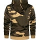 thumbnail image 2 of Sudadera polar con capucha y estampado de camuflaje para hombre, 2 of 5