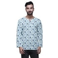 thumbnail image 1 of Atasi Printed Keyhole Nack Short Kurta Men ShirtWith Long Sleeves For Men, 1 of 1