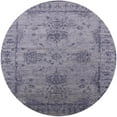 thumbnail image 1 of Ahgly Company Machine Washable Indoor Round Industrial Modern Dark Goldray Area Rugs, 8' Round, 1 of 7