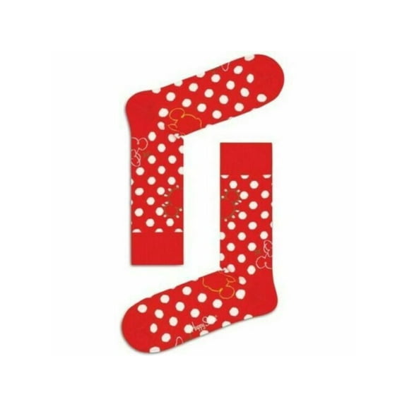 HAPPY SOCKS Red Graphic Novelty Crew Socks 10-13