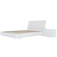 thumbnail image 1 of Nexera Porter 3-Piece Floating Platform Bedroom Set, White, Double, 1 of 7