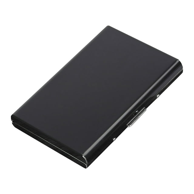 EGNMCR RFID Credit Card Protector Slim Metal Wallet Business Card Case For Women Or Men Storage holder
