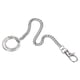 thumbnail image 1 of Cadena de llaves Uxcell con anillas y clip de langosta de metal para cinturón, plata 8" 1, 1 of 5