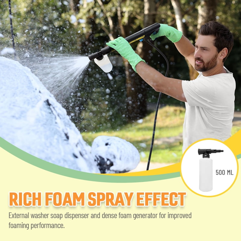 Electric Pressure Washer 4800PSI-Max 2.9GPM Power Washer with 25 Feet Hose,16.4 Feet Power Cord, Car Wash Machine Green Ideal Cleaning for Garden