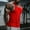 Red, variant on SSAAVKUY Men's Gym Bodybuilding Stringer Tank Top Quick Dry Cotton Shirts Workout Muscle Cut Shirt Fitness Sleeveless Vest Gray S