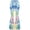 A-Light Blue650, variant on Forest Botanical Print Flare Pants for Women High-Rise Cut Bohemian Daily Party Trousers
