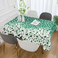 thumbnail image 2 of Yayeee Tablecloths 60" x 60" Rectangle Wrinkle Resistant Party Table Cover, Green and White Pattern, 2 of 8
