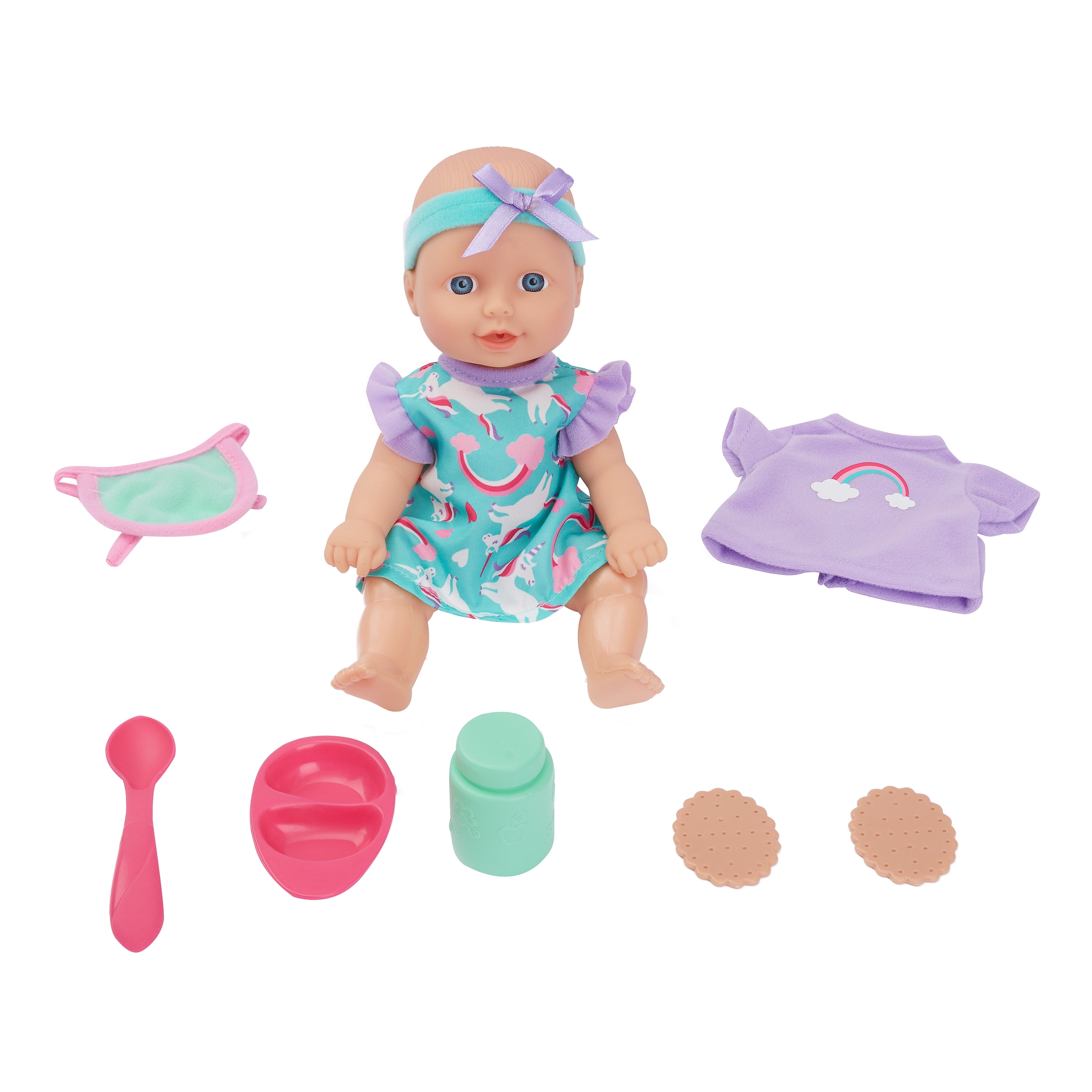 Kid Connection 11Piece Mini Baby Doll Play Set