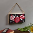thumbnail image 3 of NC State Wolfpack 6" x 11" Holiday Wood Wall Sign, 3 of 3