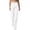 White, variant on Women Straight Leg Hiking Pants Oxford Stretch Breathable Lightweight High Waist Button Zip Fly Multi Pockets Solid Color Quick Dry Casual Work Travel Outdoor Trousers