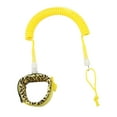 thumbnail image 6 of Surfboard Leash 10ft Paddle Board Ankle Strap TPU Portable Coiled Spring Leg Foot Rope Surfing Leash for Surfing Tied Surfboard Accessories Yellow, 6 of 8