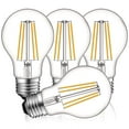 thumbnail image 2 of Luxrite Vintage A19 LED Light Bulbs 60W Equivalent, Dimmable, 800 Lumens, LED Edison Bulb 8W, E26 Base (4 Pack) 2700K (Warm White), 2 of 5