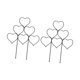thumbnail image 4 of 2 enrejados para plantas de jardín, decorativos, de metal, resistentes, para interior y exterior, para plantas trepadoras, soporte para de interior Negro, 4 of 8