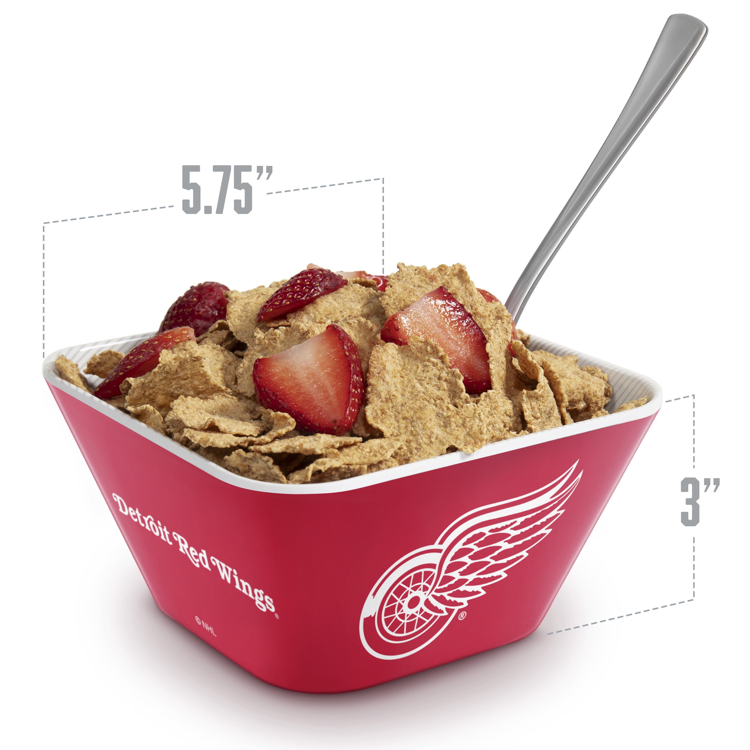 YouTheFan NHL Detroit Red Wings Small Snack Bowl